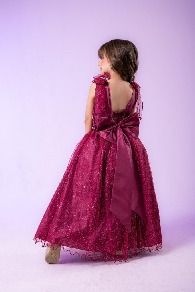 Vestido Marie Longo Mel Marsala