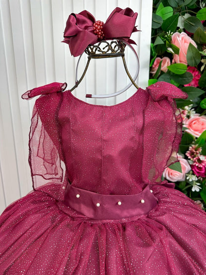 Vestido Marie Longo Mel Marsala