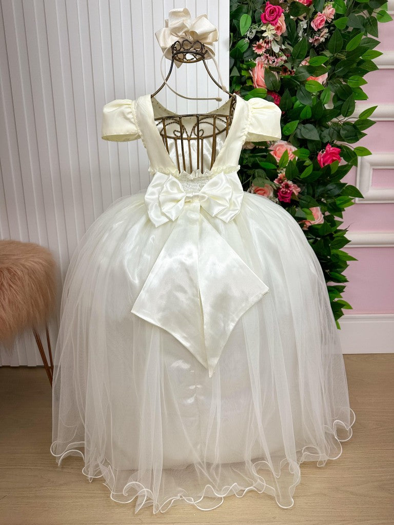 Vestido Longo Off Elegante Para Festas e Cerimônias