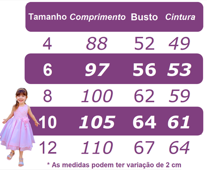 Vestido Infantil Branco em Renda com Saia Rodada para Casamentos