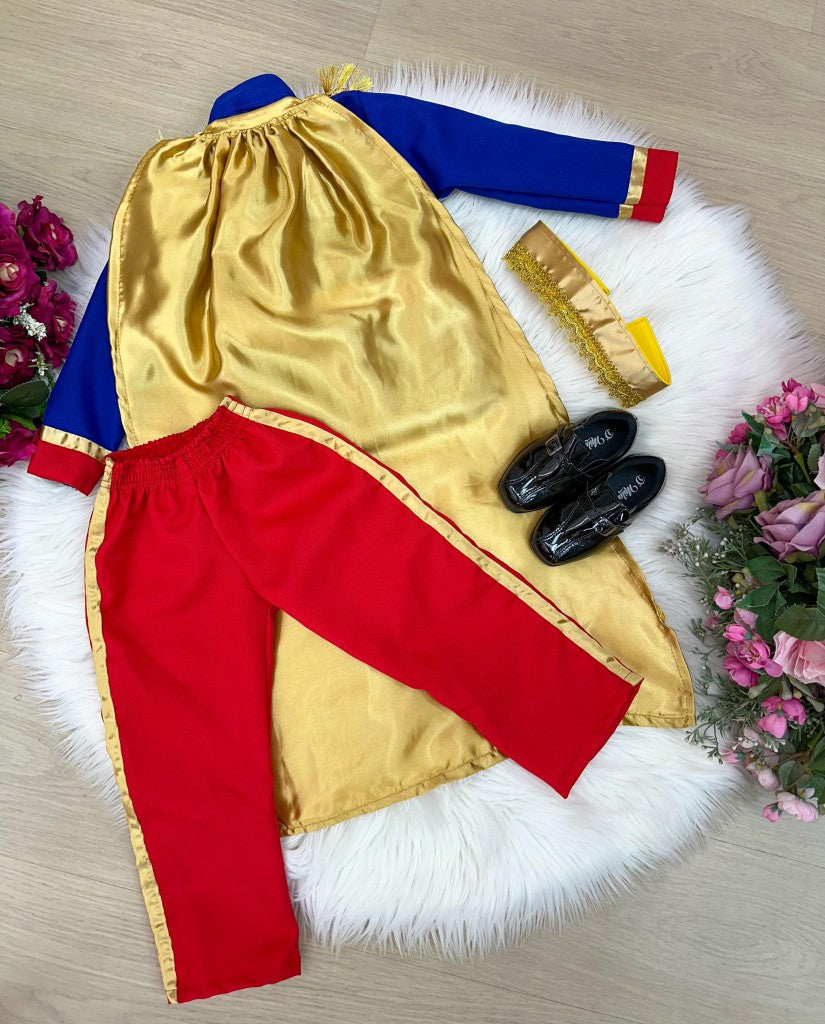 Fantasia Príncipe Encantado Vermelho Azul