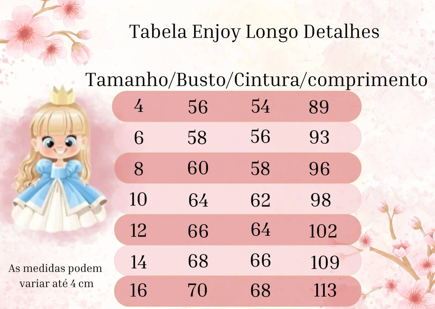 Vestido Infantil Branco em Tecido Misto com Saia Rodada para Daminhas