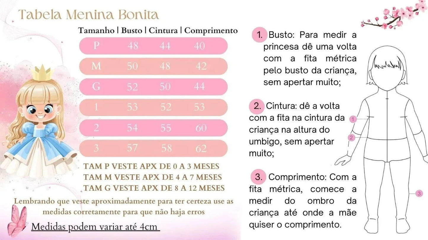 Vestido Infantil Azul Bebê em Cetim com Renda Delicada e Laço nas Costas para