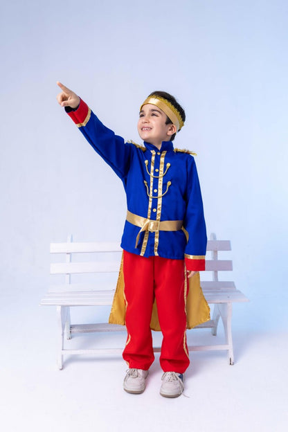 Fantasia Príncipe Encantado Vermelho Azul