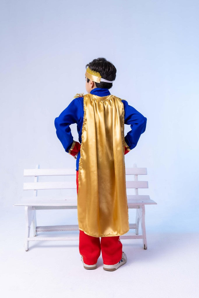 Fantasia Príncipe Encantado Vermelho Azul