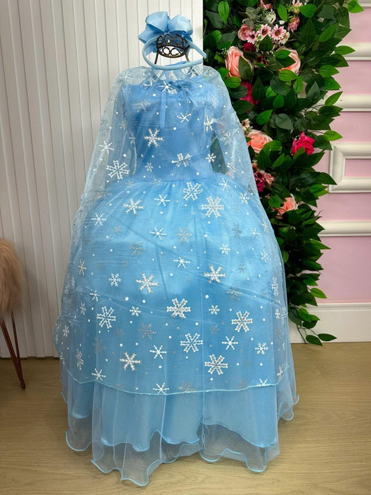 Fantasia Princesa Belli Elsa Frozen Longa