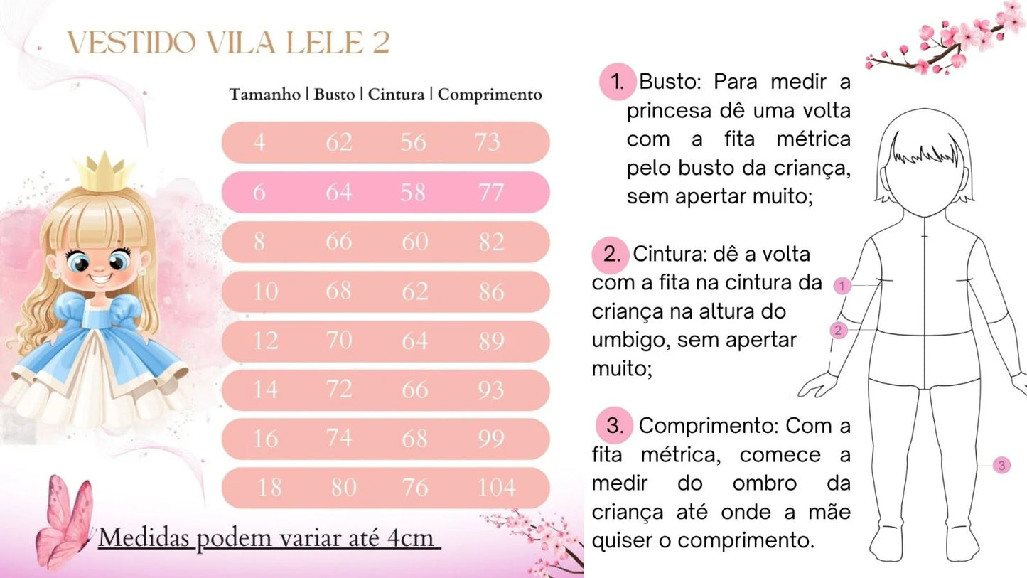 Vestido Infantil Branco em Tecido Misto com Saia Longa e Laço nas Costas