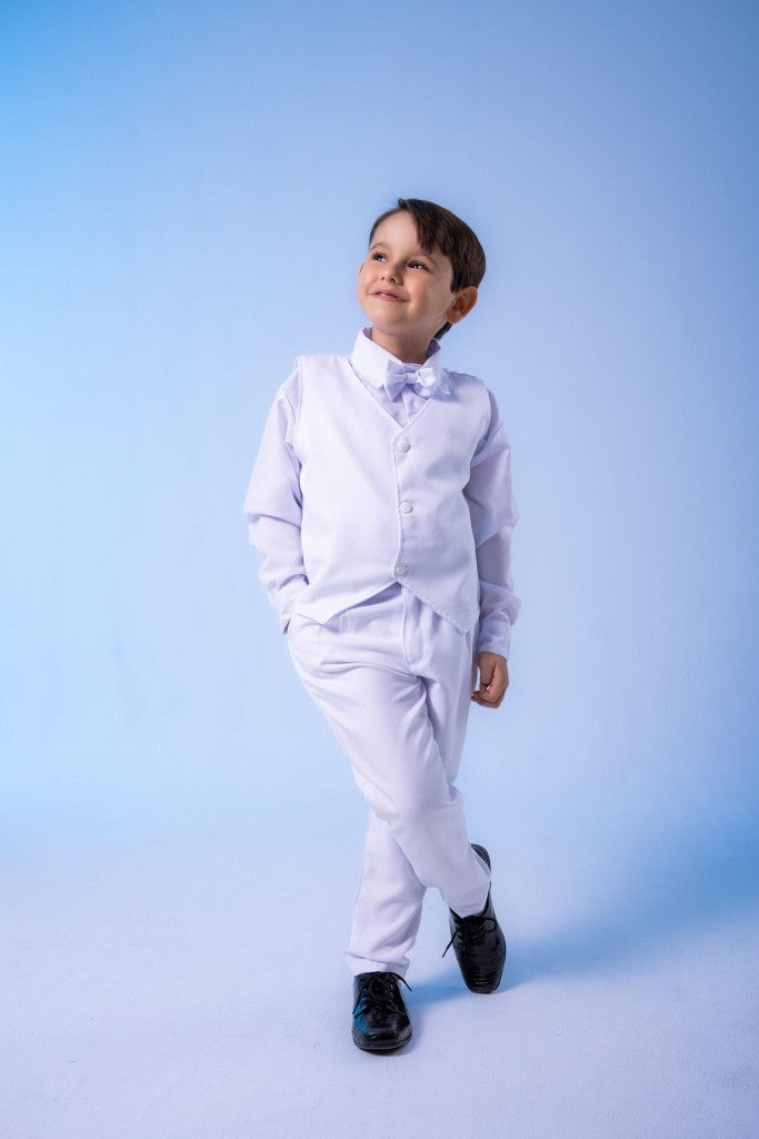 Conjunto Social Colete Branco