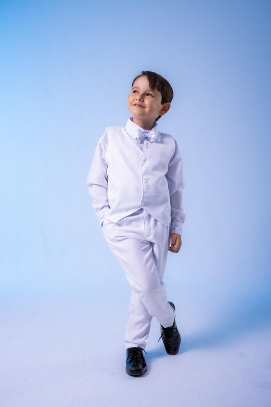 Conjunto Social Colete Branco