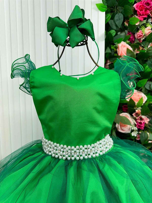 Vestido Marie Longo Amanda Verde Bandeira