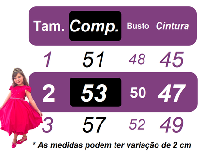 Vestido Infantil Azul Claro em Algodão com Saia de Babados para Festa de Aniversário