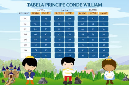 Fantasia Príncipe Conde Preto Encantador