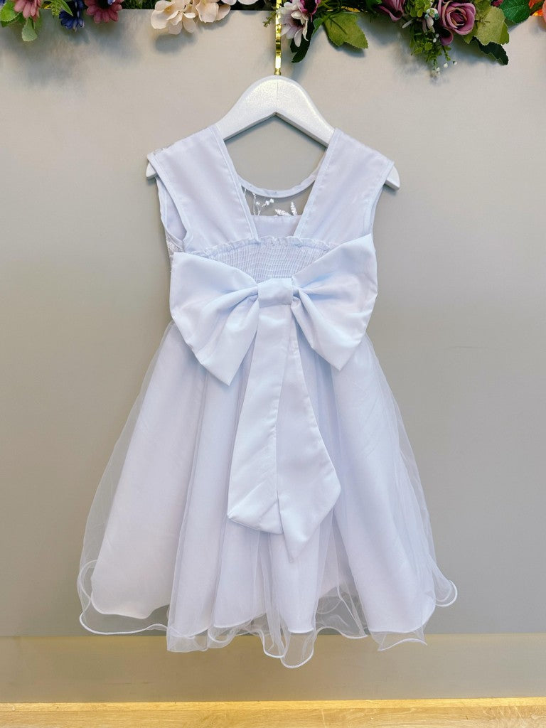 Vestido Infantil Branco C/ Babados e Renda Daminhas Festas