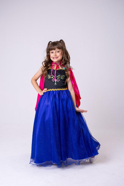 Fantasia Princesa Belli Ana Frozen Longa