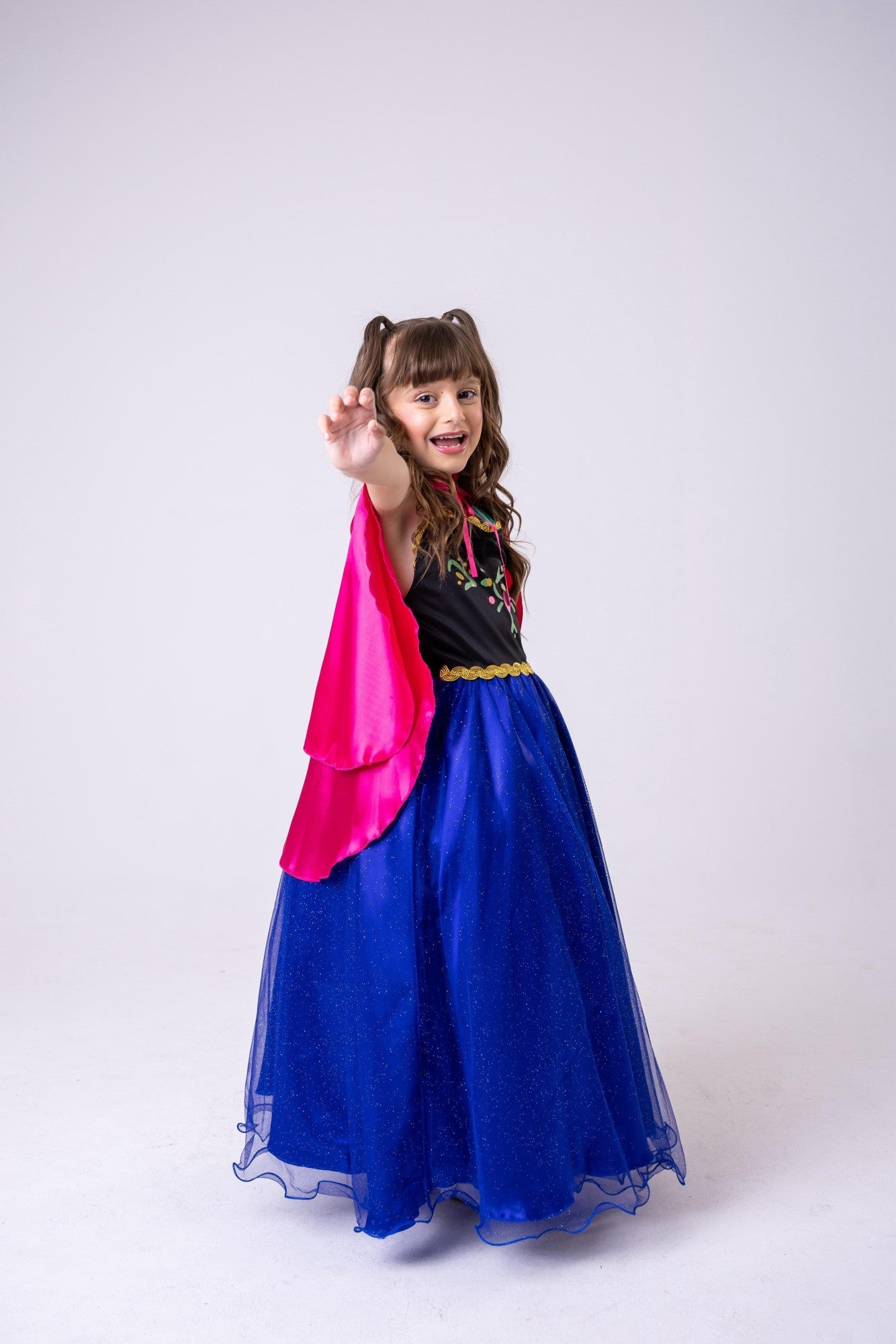 Fantasia Princesa Belli Ana Frozen Longa