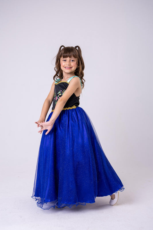 Fantasia Princesa Belli Ana Frozen Longa