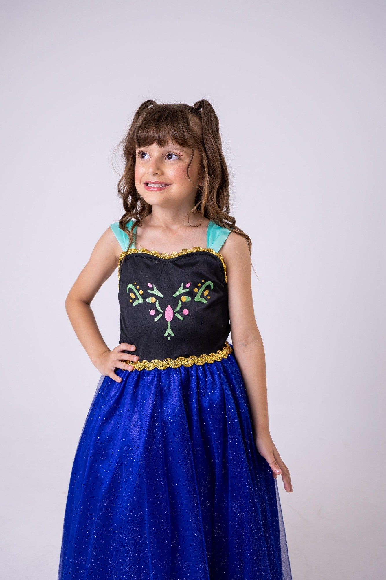 Fantasia Princesa Belli Ana Frozen Longa