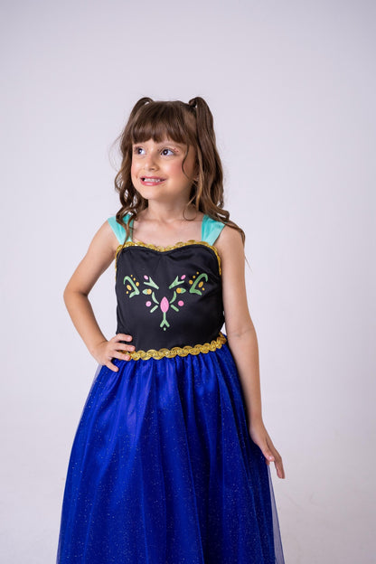 Fantasia Princesa Belli Ana Frozen Longa