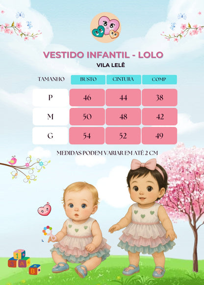 Vestido Infantil Verde e Rosa em Tule com Saia Bicolor para Festa de Aniversário