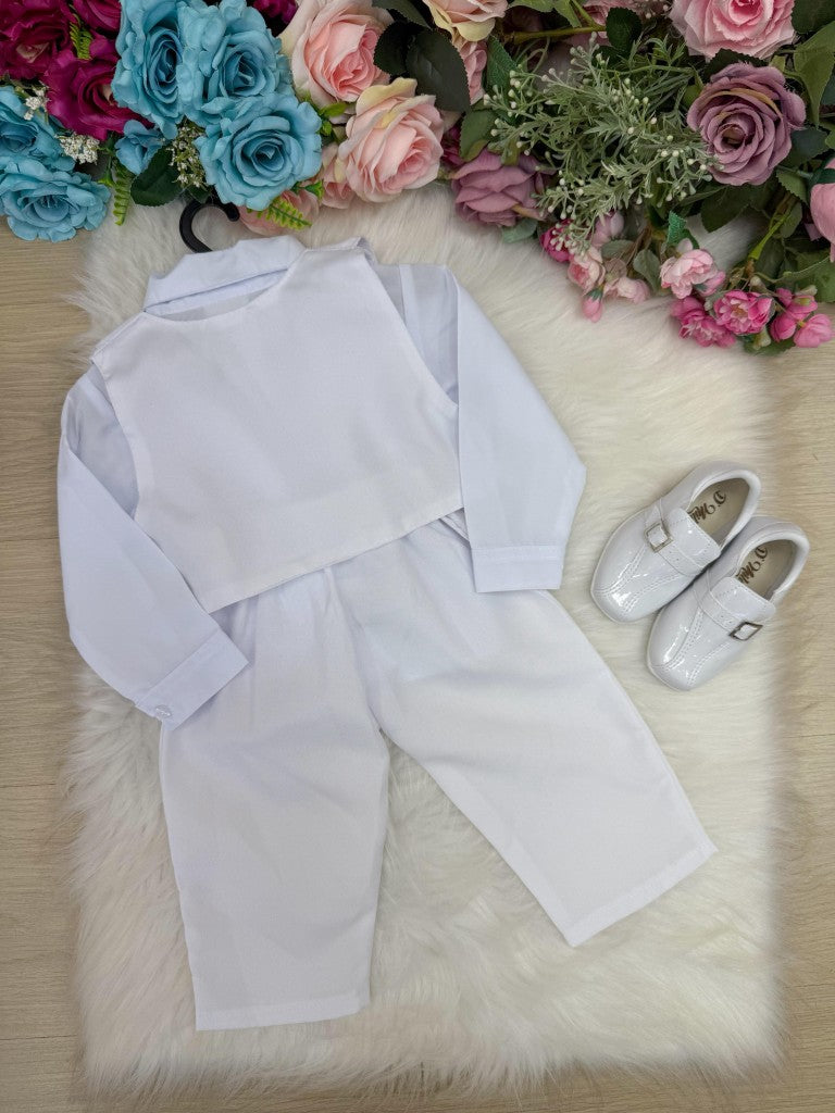 Conjunto Social Miss Cherry Felipe Calça Branco