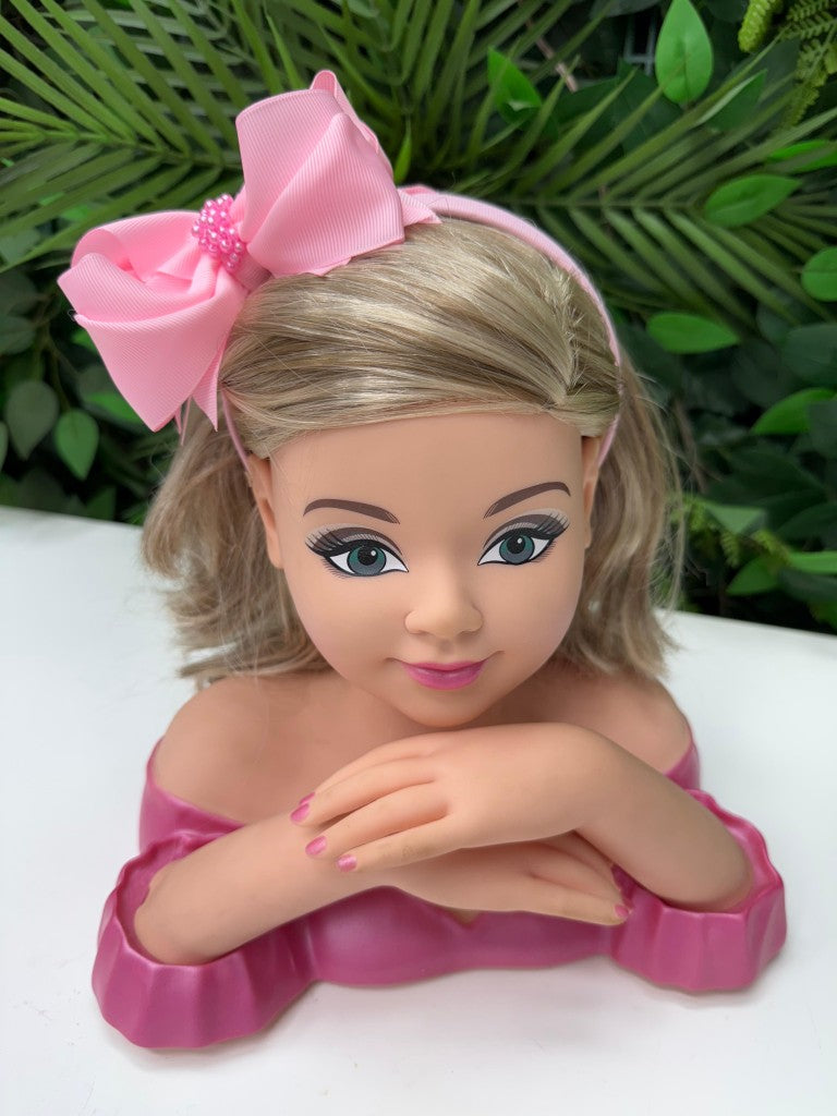 Tiara Infantil Rosa Bebê com Pérolas Aplicadas para Estilo Princesa