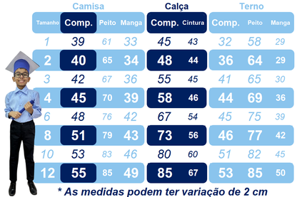 Conjunto Social Infantil Cinza em Poliéster com Gravata Borboleta e Camisa Branca para Pajem