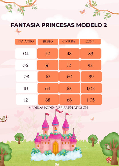 Fantasia Princesa Belli A Bela e a Fera Longa