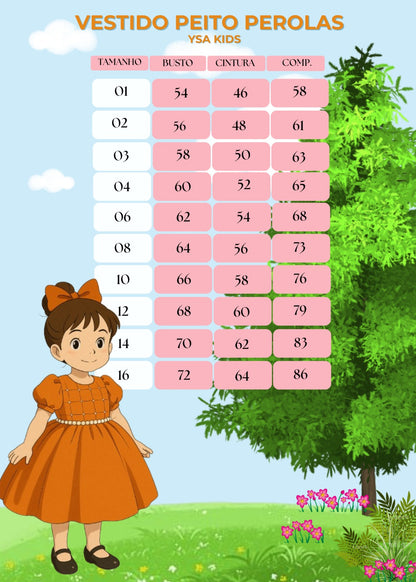 Vestido Infantil Azul Royal em Cetim com Detalhes em Pérolas e Laço nas Costas para Festa de Aniversário