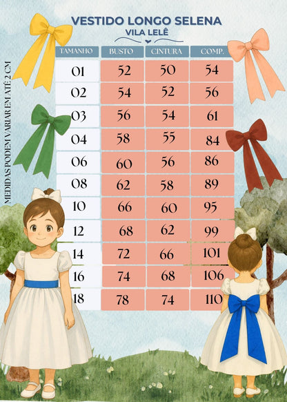 Vestido Longo Selena Branco