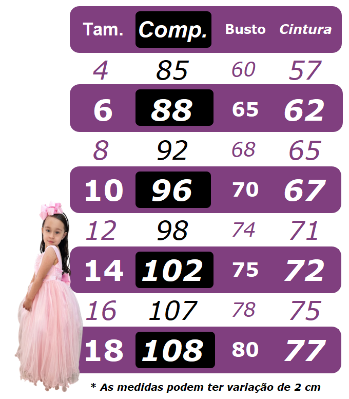 Vestido Infantil Rosa Claro Busto C/ Renda Luxo Damas Longo