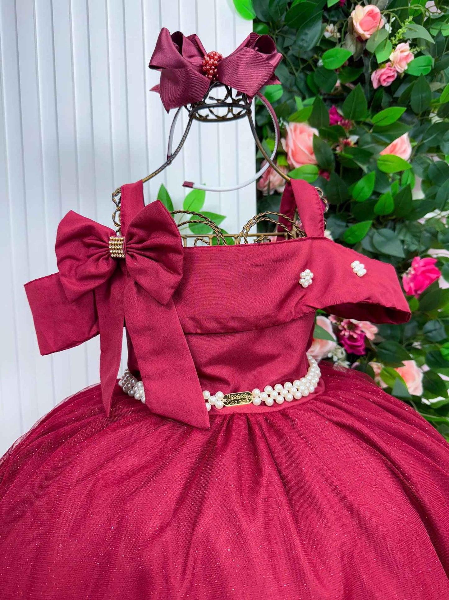 Vestido Longo Doce Elegancia Marsala