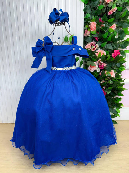 Vestido Longo Doce Elegancia Azul Royal