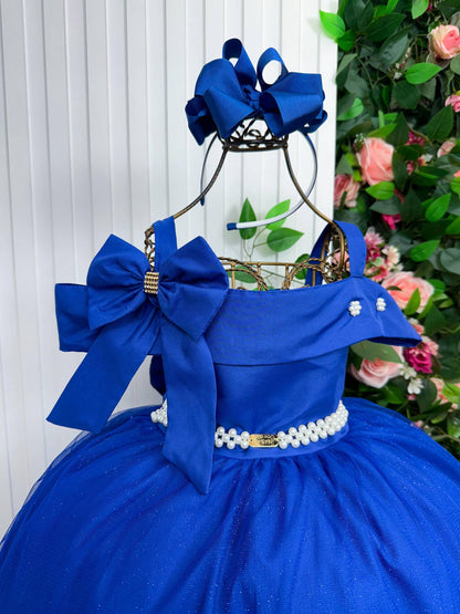 Vestido Longo Doce Elegancia Azul Royal