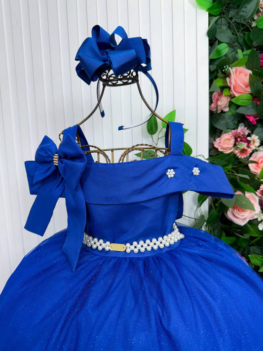 Vestido Longo Doce Elegancia Azul Royal