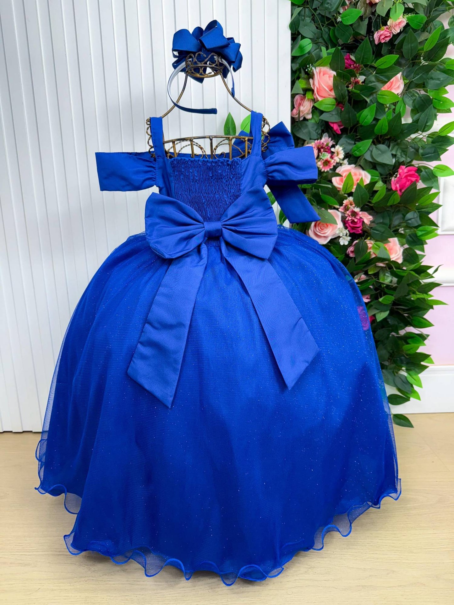 Vestido Longo Doce Elegancia Azul Royal