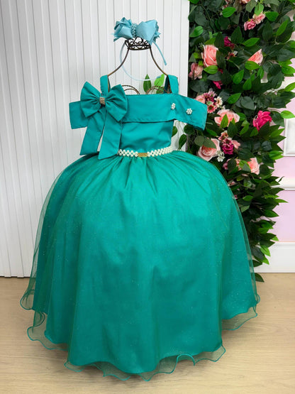 Vestido Longo Doce Elegancia Verde Jade