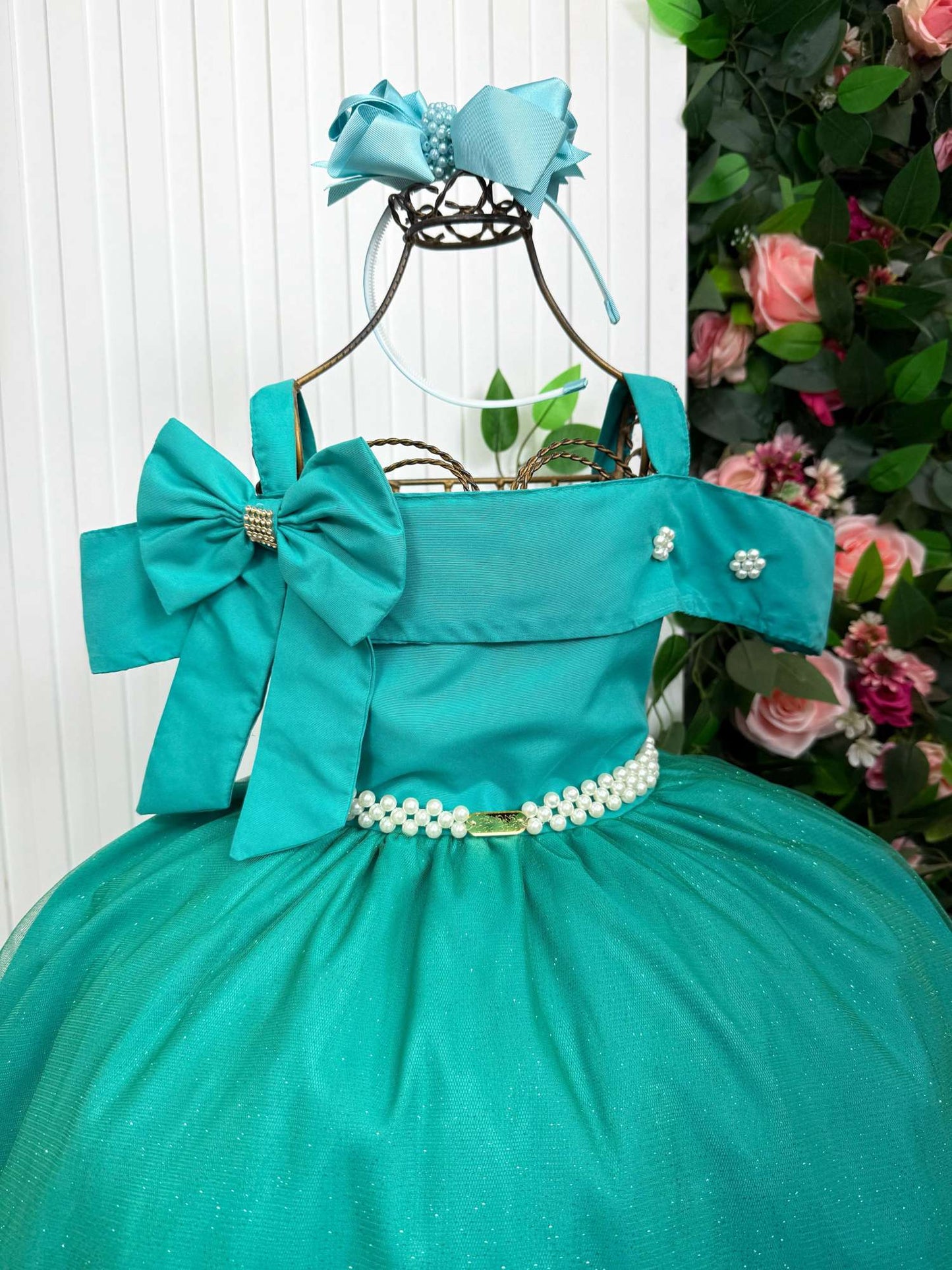 Vestido Longo Doce Elegancia Verde Jade