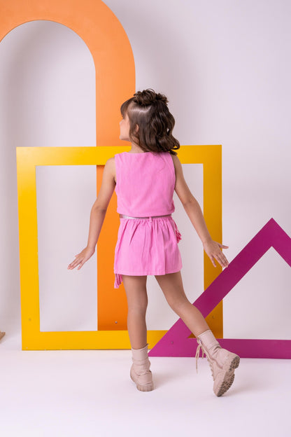 Conjunto Infantil Rosa Estilo Boiadeira Maraisa – Conforto e Estilo para Pequena