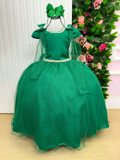 Vestido Longo Diamante Verde Bandeira