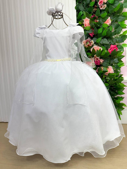 Vestido Longo Diamante Branco