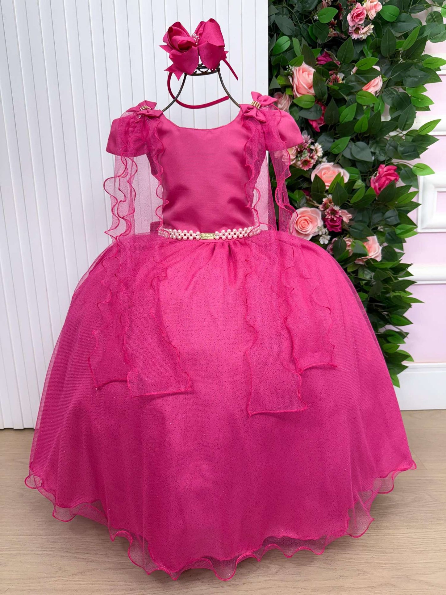 Vestido Longo Diamante Pink