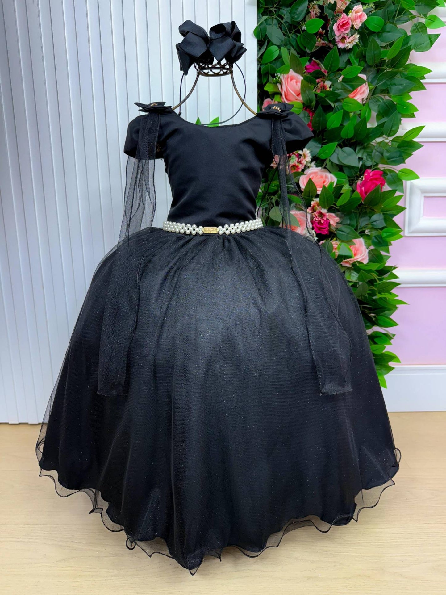 Vestido Longo Diamante Preto