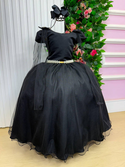 Vestido Longo Diamante Preto