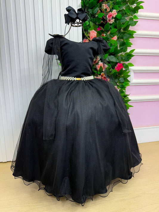 Vestido Longo Diamante Preto