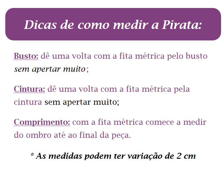 Fantasia Infantil Capitã Pirata Acompanha o Lenço de Cabelo Festas