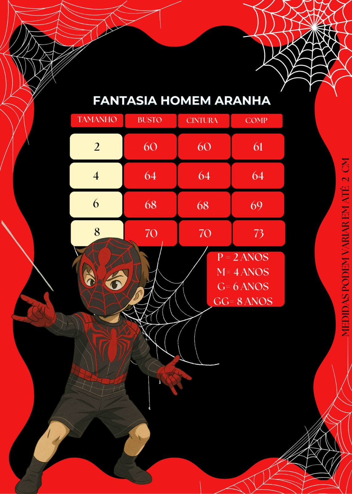 Fantasia Homem Aranha