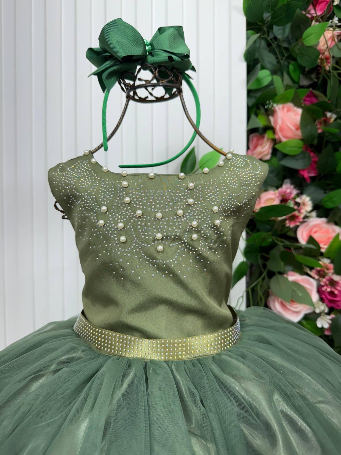 Vestido Longo Regata Verde Oliva