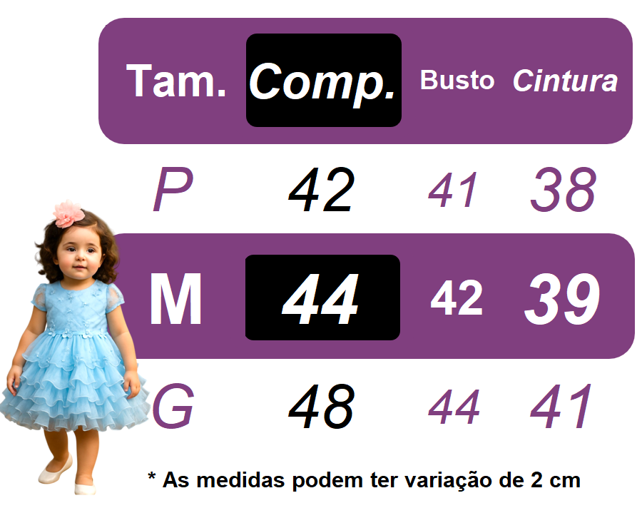 Vestido Bebê Rosa Claro Jardim Encantado Batizado