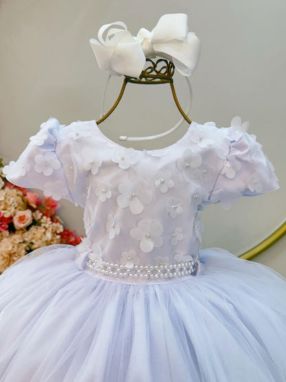 Vestido Infantil Branco Com Renda