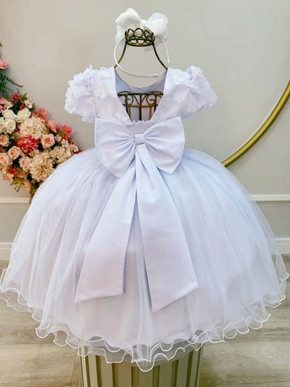 Vestido Infantil Branco Com Renda
